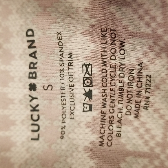 💕LUCKY BRAND💕 Bralettes (2 Pack) Snowflake Pattern & Black Small S NWT - Picture 8 of 8